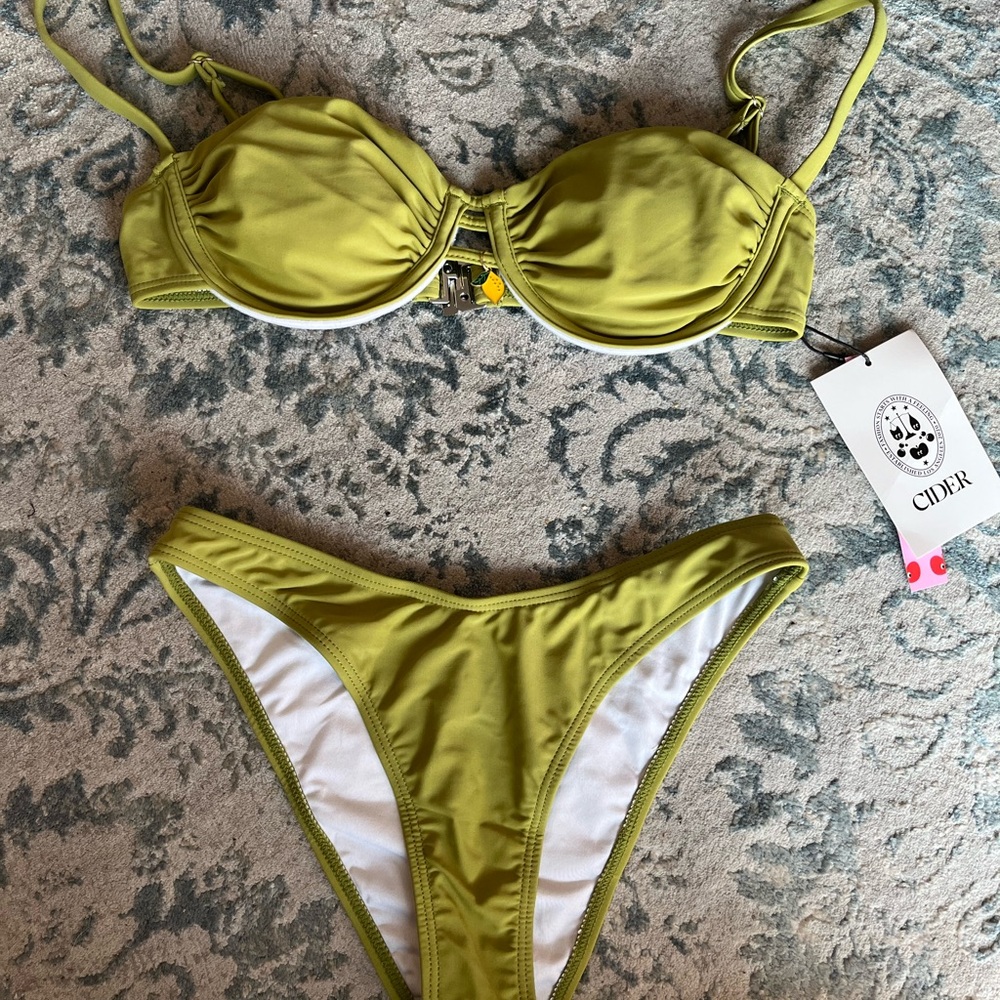 Cider Lime Green Bikini Set